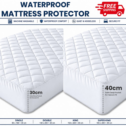 Extra deep quilted mattress - deep,