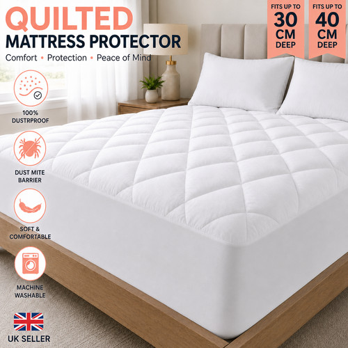 Extra deep quilted mattress - deep,