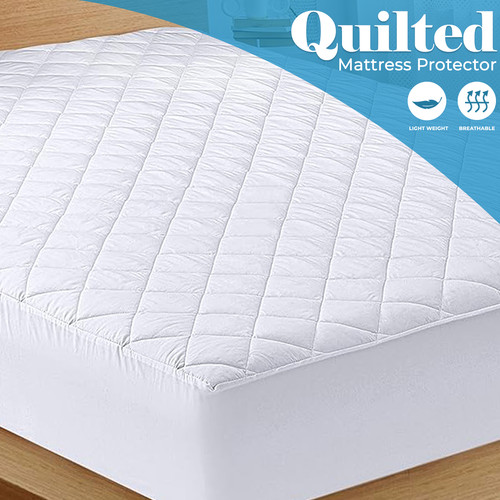 Quilted mattress protector - quilted,