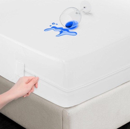 Zipped mattress protector - mattress, anti