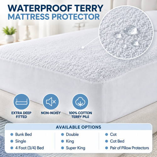 Waterproof terry mattress - terry,