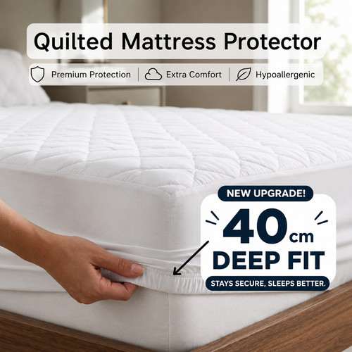 Extra deep quilted mattress - quilted,