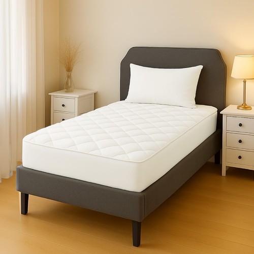 Single bed quilted mattress - bed,