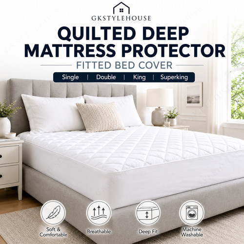Quilted mattress protector - quilted,