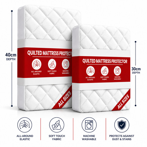 Extra deep quilted - quilted, mattress